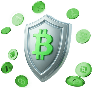 Two-factor authentication and cold storage depicted as a security lock